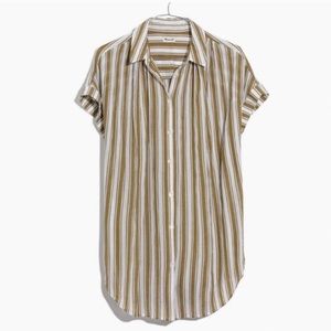 Madewell Central Tunic Shirt in Williams Stripe S
